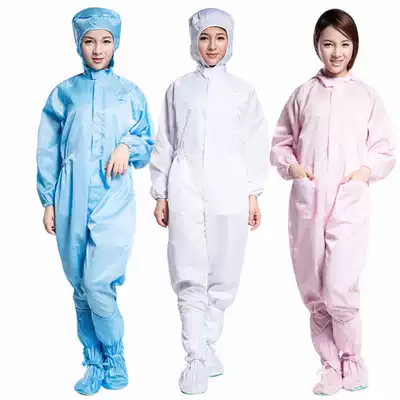 Protective clothing full body washable hooded dustless clothes set industrial isolation anti-static work clothes