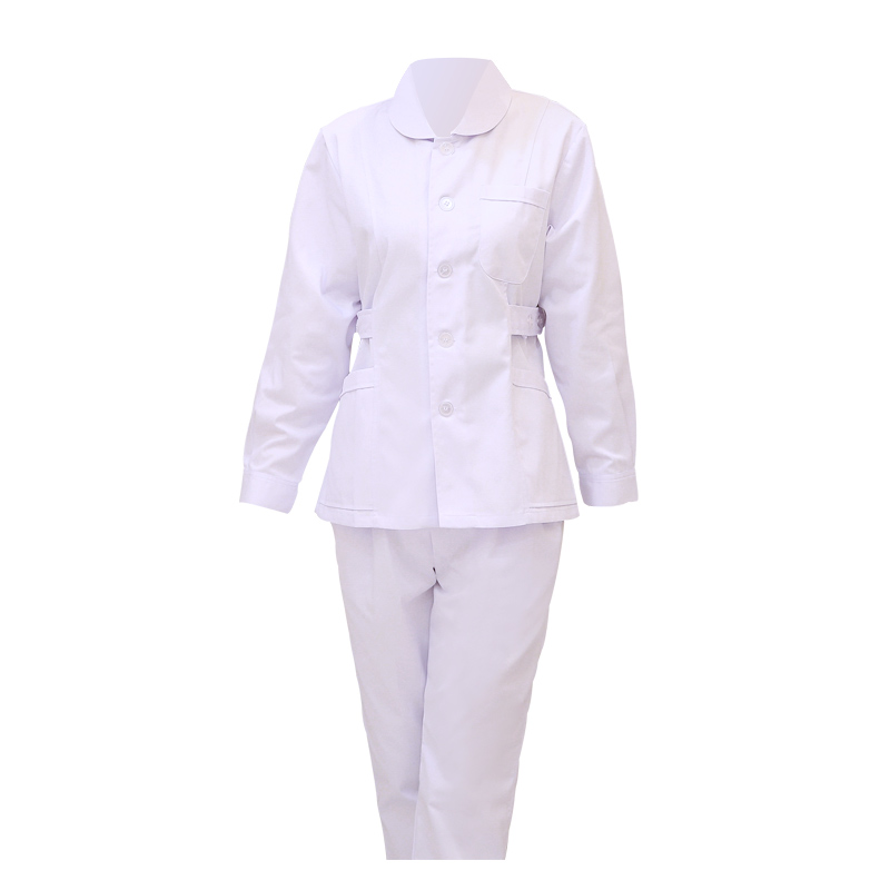 dài tay bảo hộ lao động màu hồng màu xanh ngắn tay mùa hè mỏng áo trắng y tá của phụ nữ Uniform Chia Set Hai mảnh của