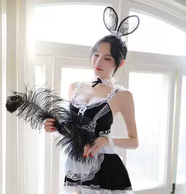 Sexy lingerie Sexy bunny maid uniform temptation passion suit Lace sexy SM tease pajamas Y5