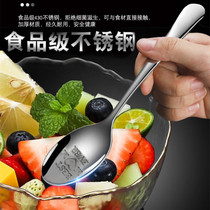 German stainless steel spoon Home tablespoon sweet spoons net red coffee spoon thickened stirring Western food spoon Childrens dining spoon
