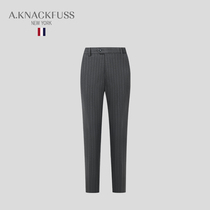 AKNACKFUSS light extravagant tide cards Western pants men 2021 fall new stripes casual fashion trendy pants