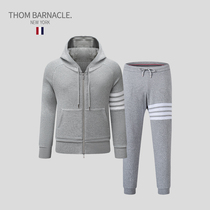 THOM BARNACLE official plus size suit men tb winter Tide brand fashion solid color hooded casual wear