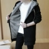 Áo khoác cotton nam thu đông 2019 phiên bản Hàn Quốc mới của xu hướng cộng với áo khoác nhung dày dài xuống - Bông