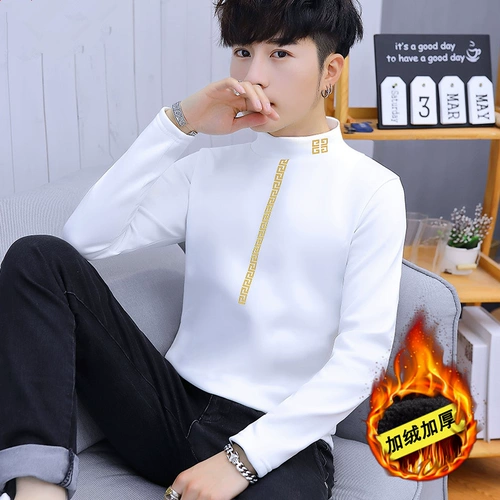 Приятная телу зимняя рубашка, свитшот, удерживающая тепло утепленный лонгслив