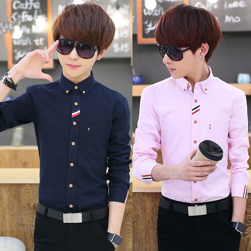 13 Boys 14 Teenagers 15 High School and Junior High School Students 16 Autumn Men's Clothing 17 Long-Sleeved Shirts 18 Years Old 19 Trendy Shirts