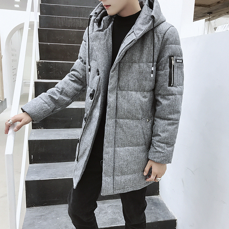 New mùa đông bông quần áo của nam giới trung dài bông áo khoác Hàn Quốc phiên bản của quần áo mùa đông dày xuống quần áo bông những người đàn ông xu hướng con la của