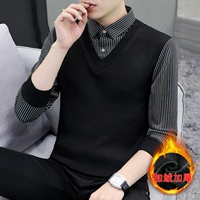 8168 Черные полосы [плюс бархат]