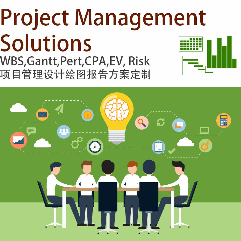 Project Wbs Gantt Pert CPM generation analysis critical path schedule planning Gantt chart making