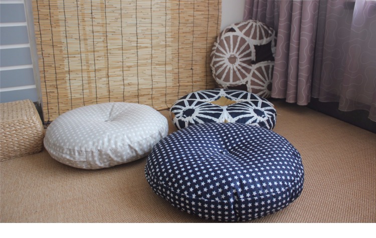Rửa được tròn futon đệm sàn tatami cửa sổ khoang tàu đệm ghế vải đệm dày tăng - Ghế đệm / đệm Sofa đệm lót ghế ngồi văn phòng