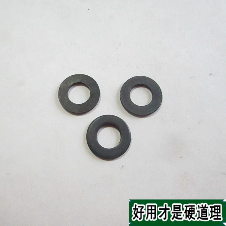 Carbon steel black flat gasket M8 * 16 * 1 5 iron gasket stamping the gasket plated black zinc hair black
