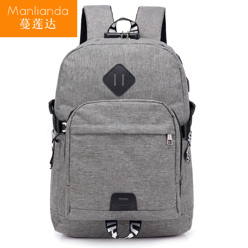 Double Shoulder Back 2019 New SHOULDER BAG LOVERS ' BAG LARGE CAPACITY DOUBLE SHOULDER BAG BURGLAR ALARM BUSINESS COMPUTER BAG