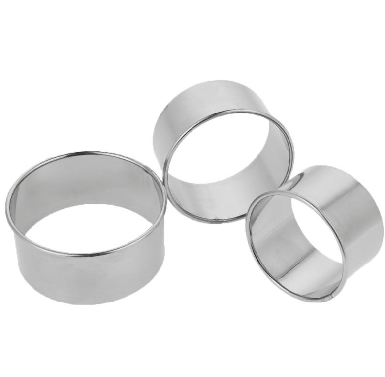 Bánh bao bằng thép không gỉ ép khuôn ép bánh bao áp lực tròn dụng cụ da cắt bánh bao da nhân tạo nhà - Tự làm khuôn nướng khuôn nhựa làm bánh