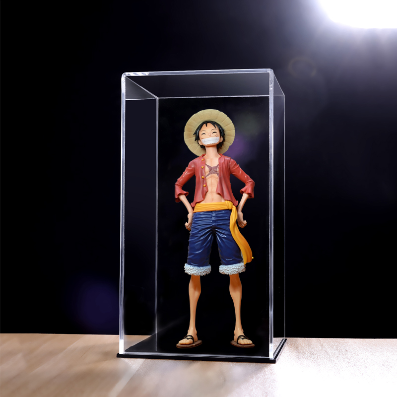 Acrylic display case one-piece hand-run anti-dust transparent glass cover up to model trophy containing box custom-made-Taobao
