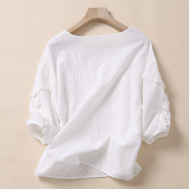 Summer cotton shirt for leisure, loose fit Summer cotton shirt for leisure, loose fit