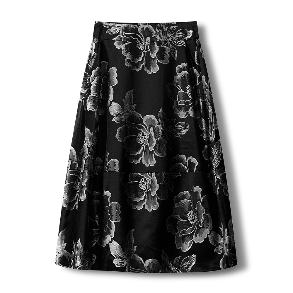 潮牌高级感国风时尚半身裙女春秋新款弹力宽松显瘦休闲透气百褶裙