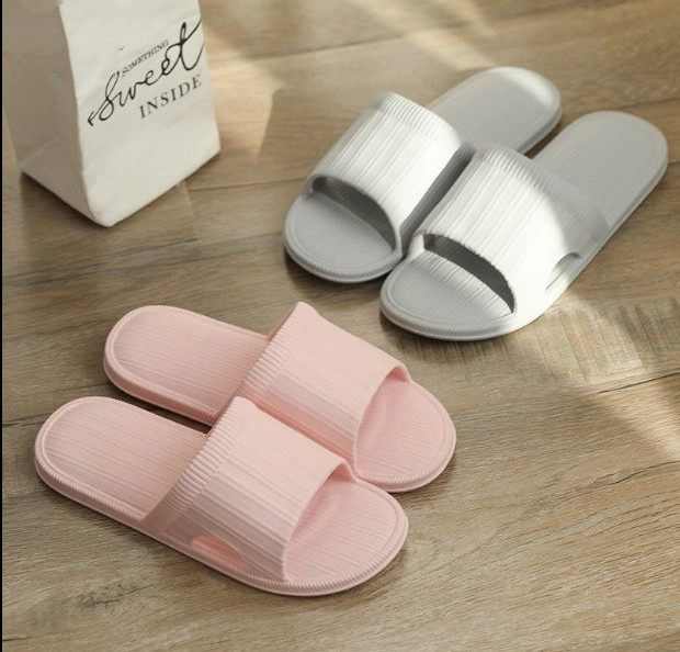 Minimyovegetarian Color Bathroom Lovers Home Women Summer Slippers Lovers EVA Soft Bottom Indoor Skid Bath
