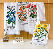 Foreign trade All cotton cute kitchen towels Bathroom wipe handmade towels Absorbent Cloth not dropping Mao Home pure cotton pillow towel