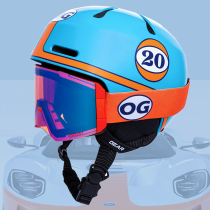 Original  OG  21 mens and womens single and double board professional ski helmet H-02 Racing type Gulf GT40