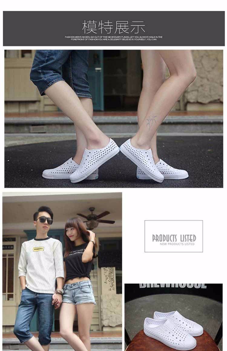 Giày lỗ nam mùa hè đôi dép và dép thường giày nam giày đi biển 2019 đôi dép nam mới shop giày