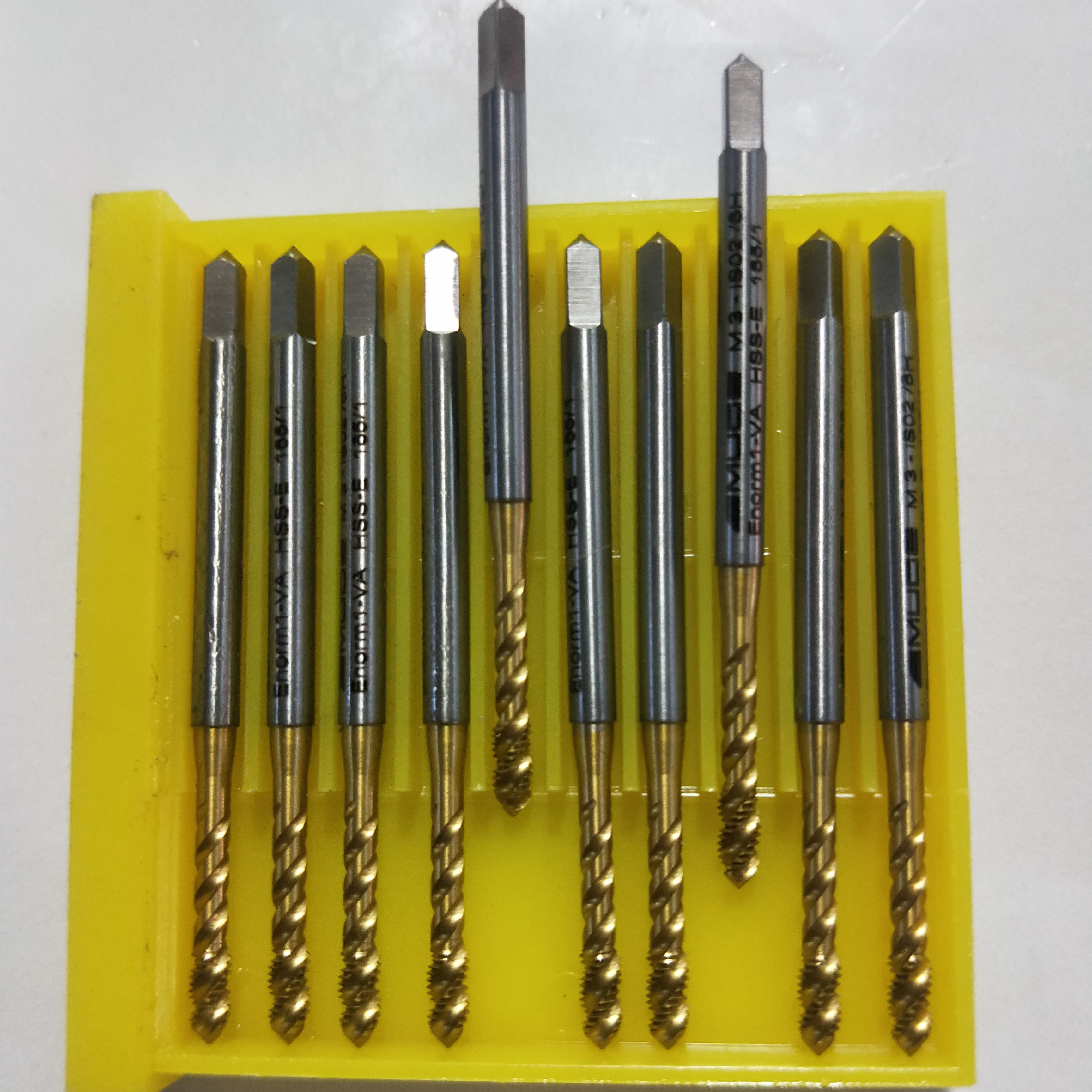 Used imported silk to attack the imported spiral wire to attack Germany Aimok cobalt plating machine with filament to short - teeth deep hole M3