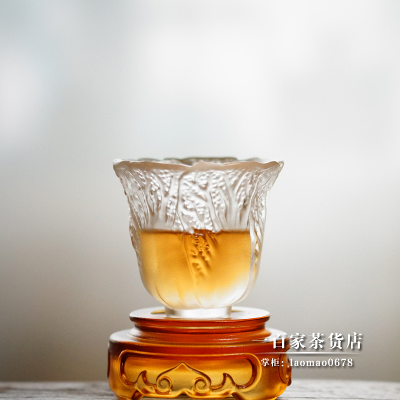Liang Ming Yufa glass ) The original tea cup of the original design tea set, 100 - 100 - dollar cabbage