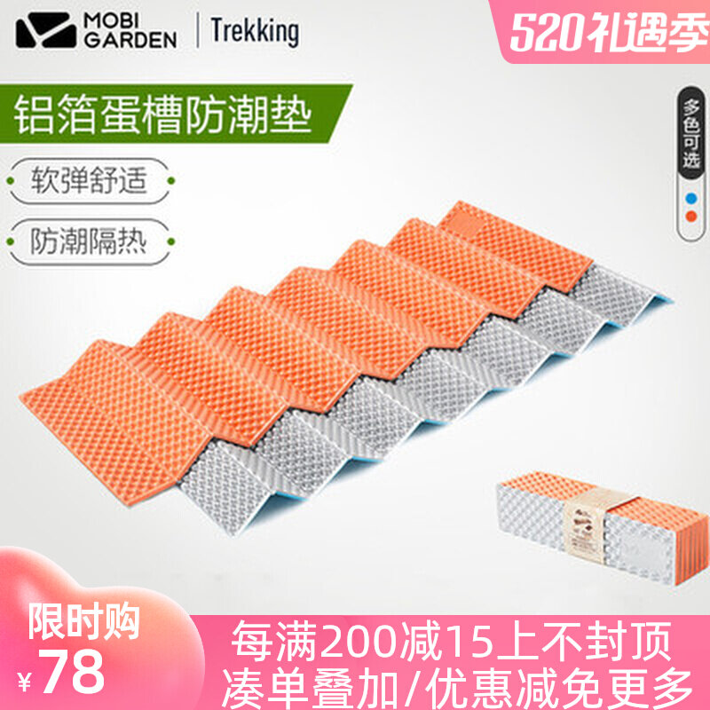 Pasture Whistle Anti-Damp Cushion Picnic Cushion Tent Cushions Single Double Thickened Egg Nest Groove Cushion Outdoor Ground Mat Can Fold Bed