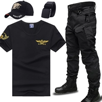 675 Черный набор+Печать черная шляпа+тактический ремень