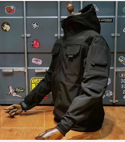 Тактическая ветрозащитная водонепроницаемая куртка