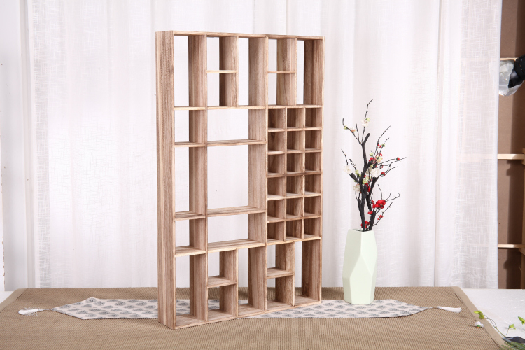 Trung Quốc phong cách kệ gỗ rắn đa kho báu giá ấm trà đứng hiên phân vùng tách trà giữ trà đặt lưu trữ hiển thị - Kệ kệ gỗ 3 tầng