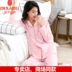 Dorama Fall Cotton Ladies Pyjamas Spring and Autumn Long Sleeve Homewear Set Women Cardigan Polka Dot Mom Pyjamas - Nam giới