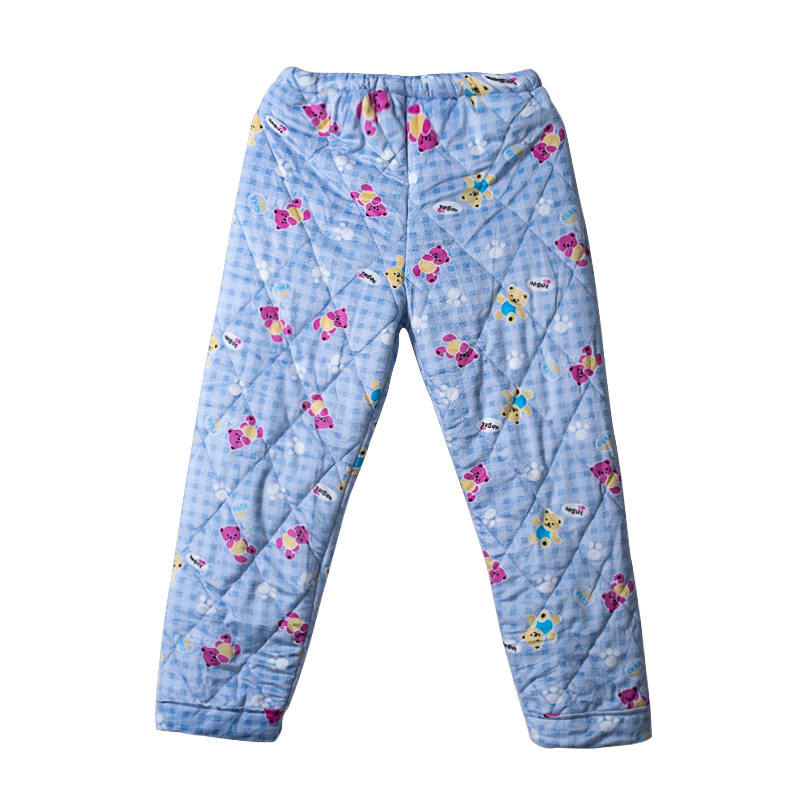 Bộ đồ ngủ bằng vải bông nữ mùa đông dày cộng với nhung ấm flannel san hô nhung nhà quần nam mặc rộng lớn quần đùi nam