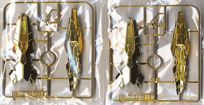 "Đồ chơi tình yêu" Bandai Up NT Model HGUC 227 Unicorn Số 3 Máy Unicorn Chế độ mạ vàng - Gundam / Mech Model / Robot / Transformers mô hình gundam trung quốc
