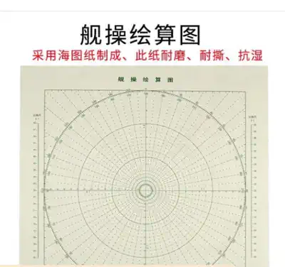 Ship operation drawing figure 37 5 * 38cm both sides