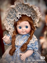 Solitary 1985 Foreign Artists Hand for 30 cm Antiques Little Slant Eyed Ceramic Dolls