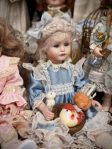 Orphan Antique Doll Ceramic Doll Bisque Doll 1993 35cm All-Porcelain Doll