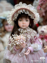 Boutique bjd doll ceramic doll hand-painted eyes by foreign artists 38 cm unique product