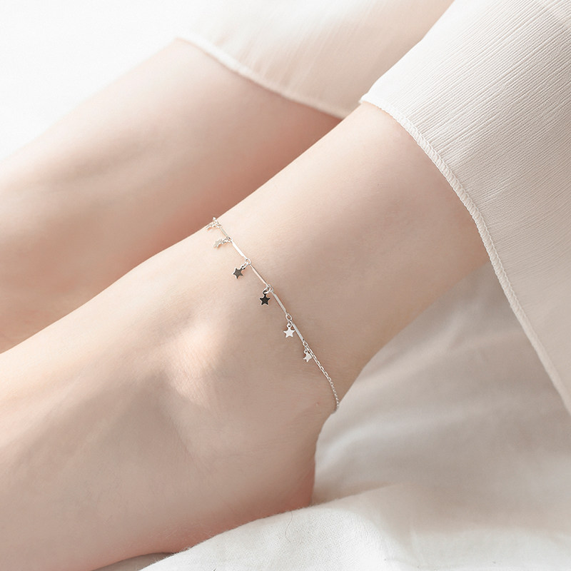 Bracelet de cheville Femme SHAREBOX   en Argenterie - Ref 3104185 Image 1