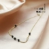 S925 sterling bạc vòng chân nữ phiên bản Hàn Quốc 2018 mới đơn giản màu đen hạt sinh viên gợi cảm nhỏ tươi Sen retro lắc chân nữ thủ công Vòng chân