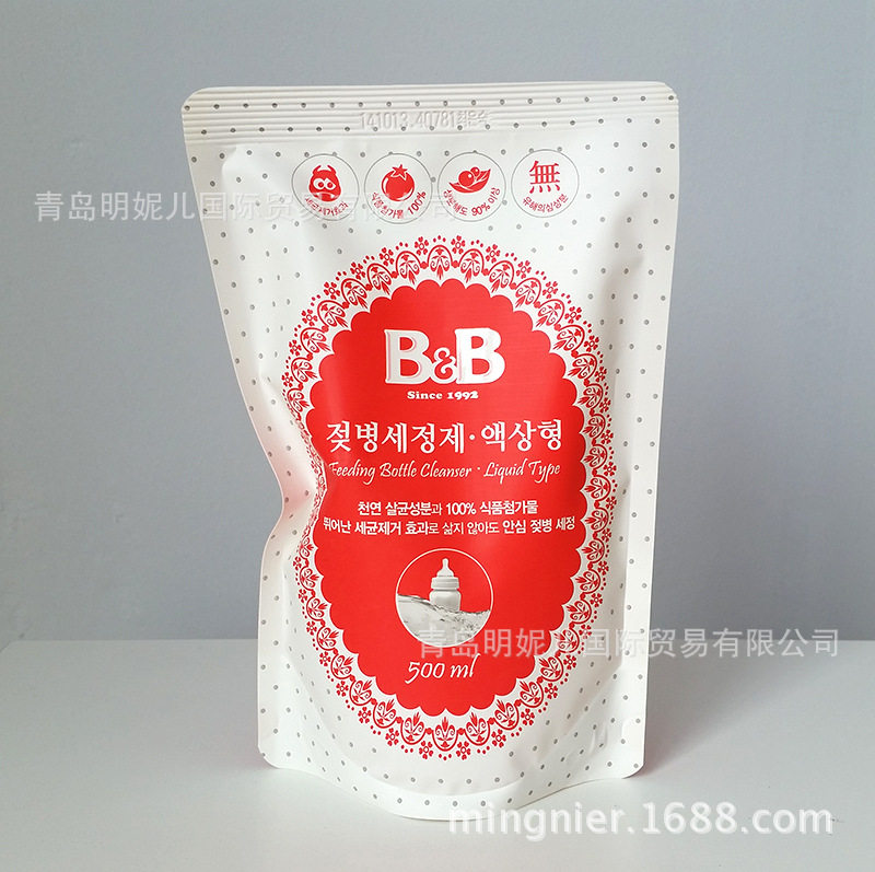 Box of 18 Korean Porcelain Bottle Cleaner Baby Nipple Liquid Refill 500ml New Packaging