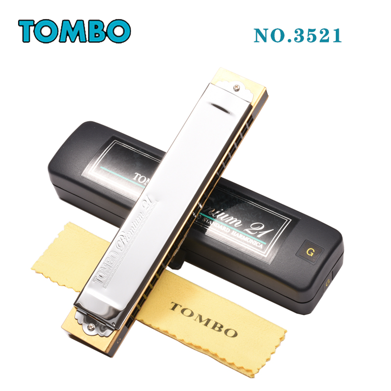 TOMBO Tongbao 3521 21 hole playing stage Professional revoice harmonica Japanese original imported CGFABED transfer