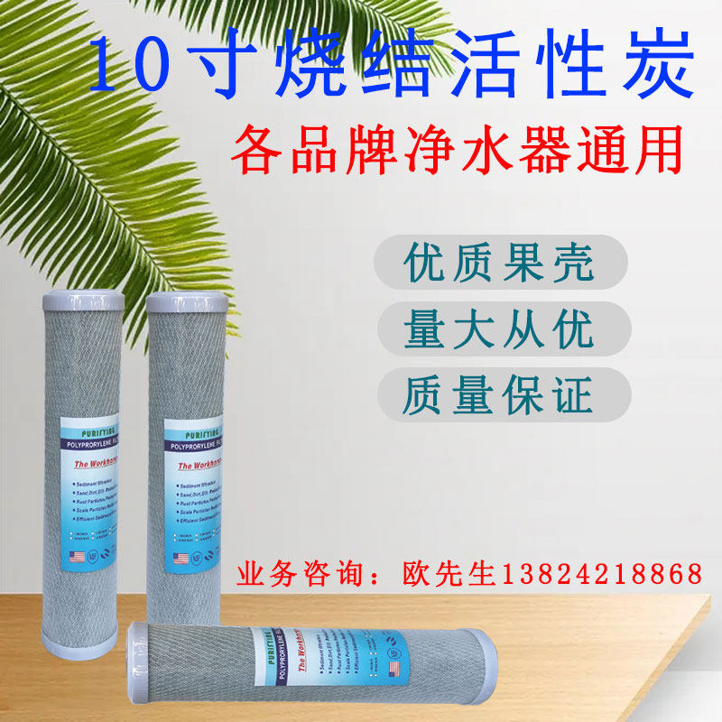 10 inch black cover black net CTO filter core manufacturer to supply new coconut shell active carbon filter core price offer