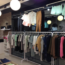 Wrought iron clothing rack floor-standing display stand simple indoor hanger for household mobile balcony drying rack