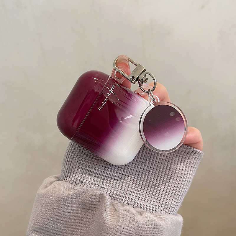 Gradienten Färben Wein Rot Schutzhülle aipods3 Pro Bluetooth 2 Kopfhörer Fall Geeignet_voghion.com