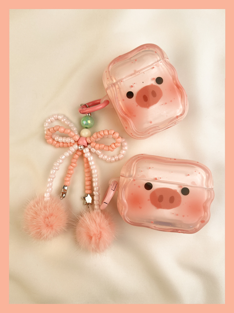 Ins Cute Pink Piggy zaštitni poklopac Airpod 3 bežični Bluetooth AIPods2 torbica za slušalice 1st 3rd Prikladno za 4 2nd_voghion.com