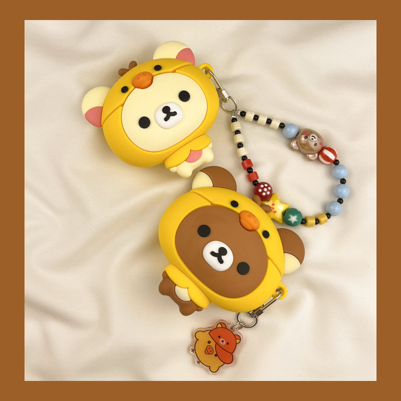 ins Cute Nostril Chicken Rilakkuma Airpods5 Protective Case Airpod4 Compatible with Apple Pro3 Earphone Case Second Generation Wireless Bluetooth Third Generation 2Nd Generation Airpodpro Fourth Generation Fifth Generation Case ins Cute Nostril Chicken Rilakkuma Airpods5 Protective Case Airpod4 Compatible with Apple Pro3 Earphone Case Second Generation Wireless Bluetooth Third Generation 2Nd Generation Airpodpro Fourth Generation Fifth Generation Case