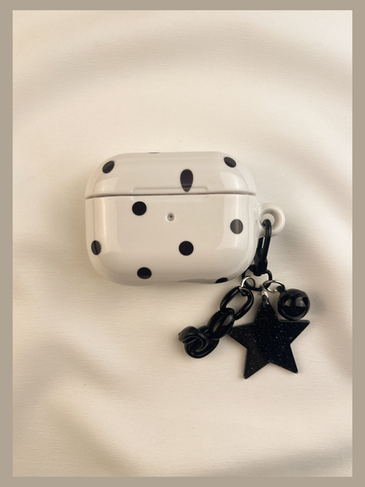Ins nische minimalistischen schwarz polka dot schutzhülle Airpod3 geeignet für Pro kopfhörer fall zweite-generation drahtlose_voghion.com