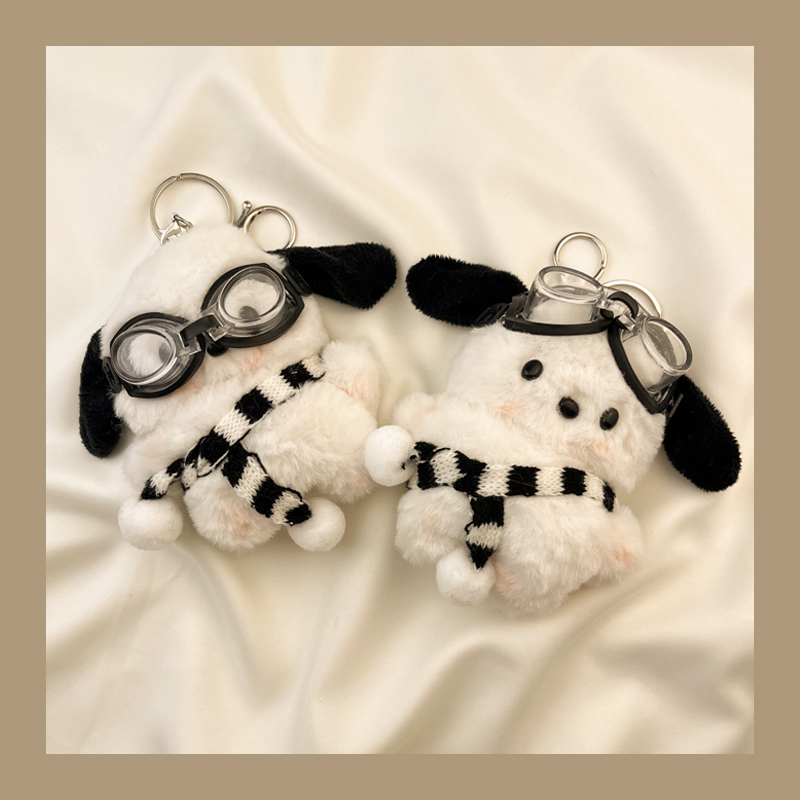 Ins Plush Cute Blush Pacha Dog AirPods Protective Case Airpod3 Second Generation Pro Wireless Bluetooth Earphone Case Ipod Third Generation 1 Suitable for Apple Aipods2 Generation Fifth Generation 5 Fourth Generation 4