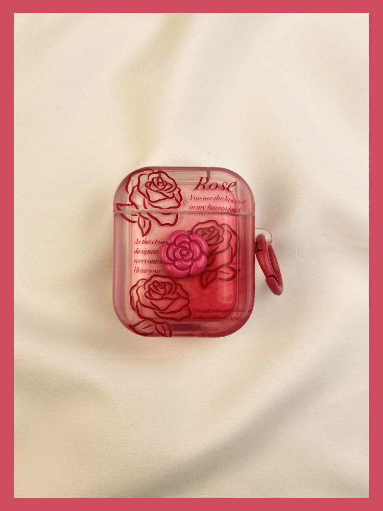 Ins Line Rose Schutzhülle Airpod3 Geeignet für Airpods Pro Kopfhörer Soft Case Zweite Drahtlose Bluetooth 1 Dritte_voghion.com