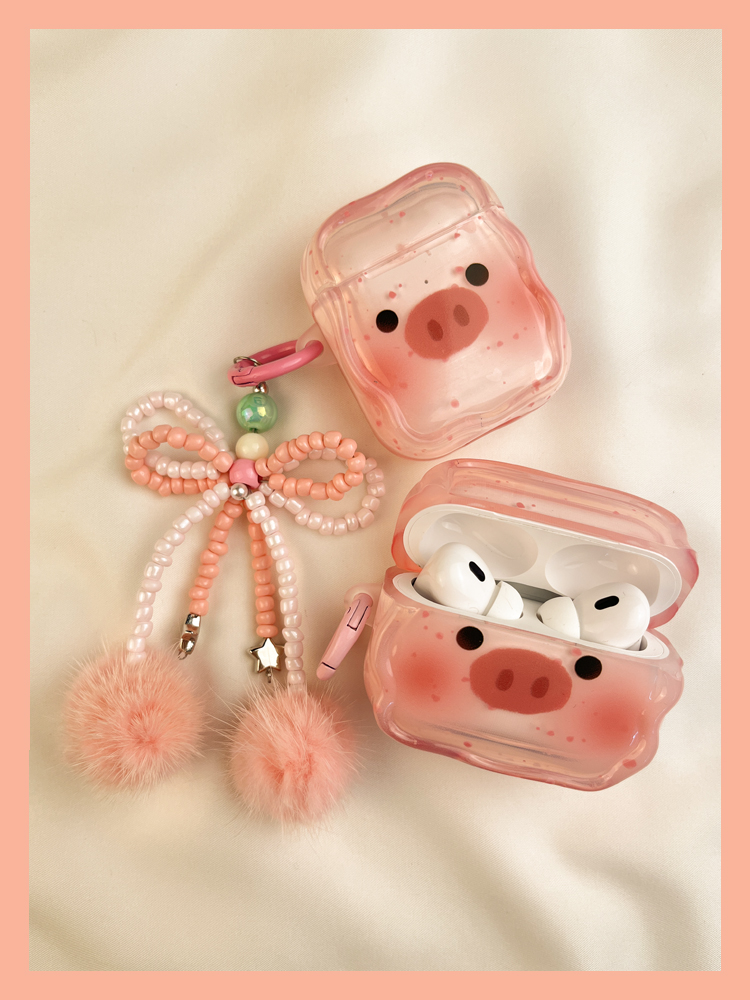 Ins Cute Pink Piggy zaštitni poklopac Airpod 3 bežični Bluetooth AIPods2 torbica za slušalice 1st 3rd Prikladno za 4 2nd_voghion.com