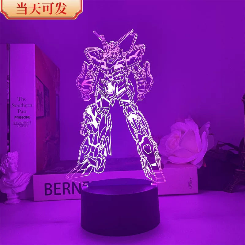 Spot Gundam Unicorn UC Mobile Suit USB ночник модель декоративные RGB украшения подарок мальчику на день рождения
